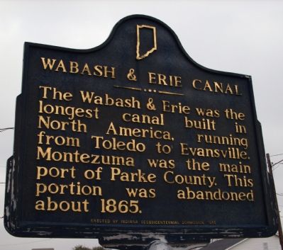 Wabash & Erie Canal Marker image. Click for full size.
