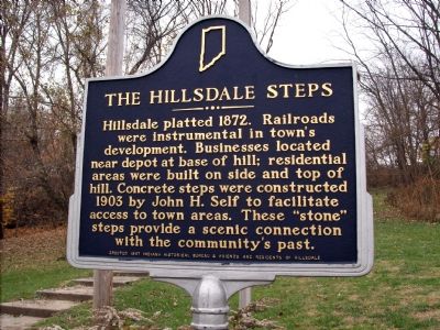 The Hillsdale Steps Marker image. Click for full size.