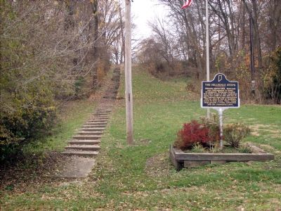 The Hillsdale Steps and Marker image. Click for full size.