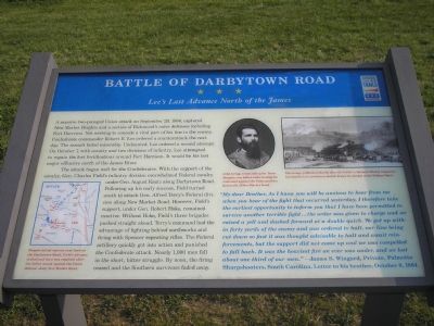 Battle of Darbytown Road marker image. Click for full size.