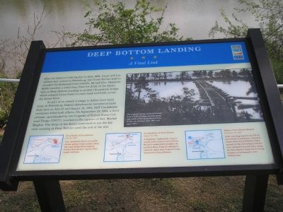 Deep Bottom Landing Civil War Trails marker image. Click for full size.
