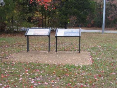 Two Markers beside Ely's Ford Road image. Click for full size.