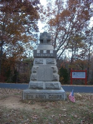West face of Sedgwick Marker image. Click for full size.