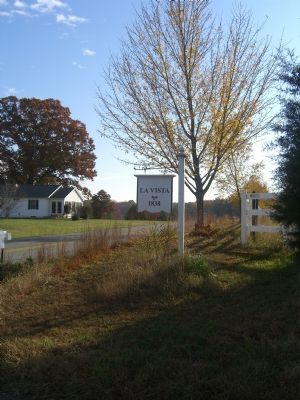 La Vista's location sign on Guinea Station Road. Click for full size. La Vista's location sign on Guinea Station Road image. Click for full size.