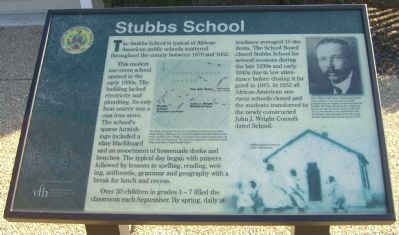 Stubbs School Marker image. Click for full size.