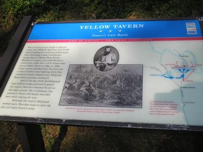 Yellow Tavern - Stuarts Last Battle Civil War Trails marker image. Click for full size.