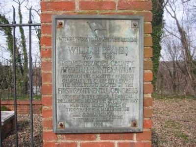 William Beanes Marker image. Click for full size.