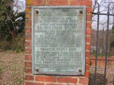 The Site of the Residence of Dr. William Beanes Marker image. Click for full size.
