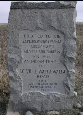 Colville - Walla Walla Road Marker image. Click for full size.