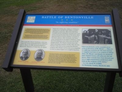 Battle of Bentonville - "In suffering condition". Click for full size. Battle of Bentonville - "In suffering condition" image. Click for full size.