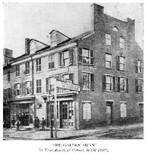 Golden Swan Building in 1880s. Click for full size. Golden Swan Building in 1880s image. Click for full size.