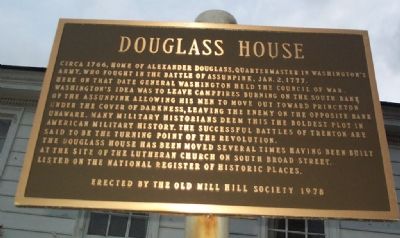 Douglass House Marker. Click for full size. Douglass House Marker image. Click for full size.
