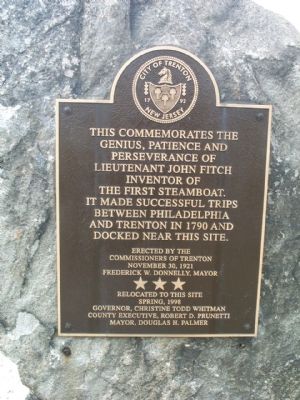 John Fitch Steamboat Dock Marker image. Click for full size.