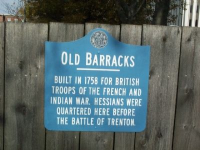 Old Barracks Marker image. Click for full size.