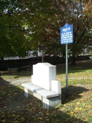 Zebulon Pike Marker & Bench. Click for full size. Zebulon Pike Marker & Bench image. Click for full size.