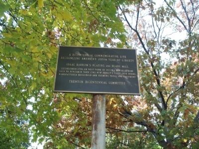 Isaac Harrow’s Plating and Blade Mill Marker. Click for full size. Isaac Harrow’s Plating and Blade Mill Marker image. Click for full size.