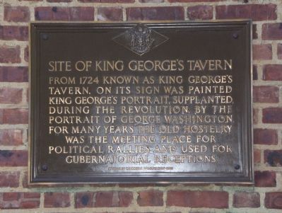 Site of King George's Tavern Marker image. Click for full size.