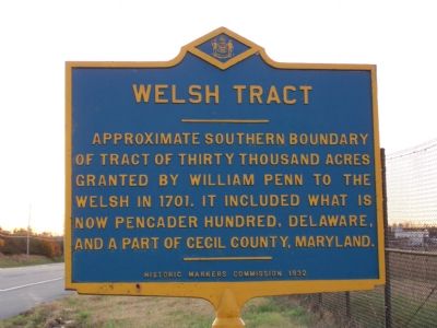 Welsh Tract Marker image. Click for full size.