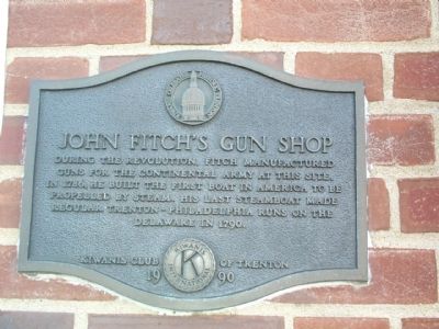 John Fitch’s Gun Shop Marker. Click for full size. John Fitch’s Gun Shop Marker image. Click for full size.