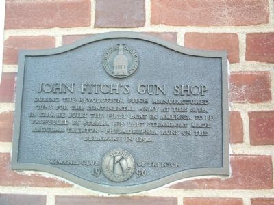 John Fitch’s Gun Shop Marker image. Click for full size.