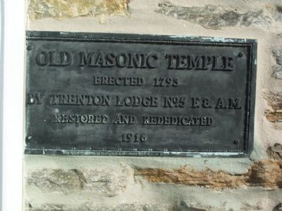 Old Masonic Temple Marker image. Click for full size.
