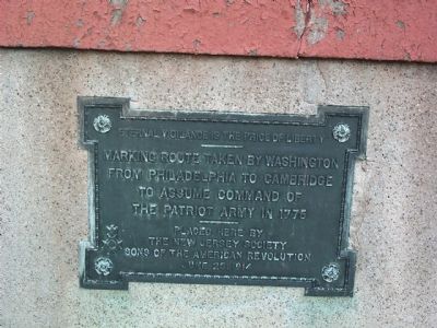 Route Taken by Washington Marker. Click for full size. Route Taken by Washington Marker image. Click for full size.
