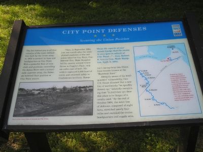 City Point Defenses  -  Securing the Union Position marker image. Click for full size.