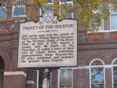 Treaty of the Holston Marker image. Click for full size.