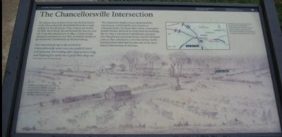 The Chancellorsville Intersection Marker. Click for full size. The Chancellorsville Intersection Marker image. Click for full size.