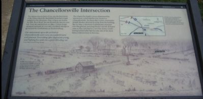 The Chancellorsville Intersection Marker image. Click for full size.