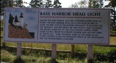 Bass Harbor Head Light Marker image. Click for full size.