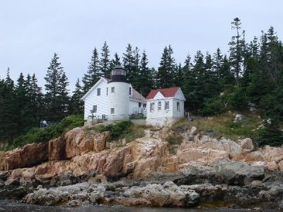 Ocean View of Bass Harbor Head Light. Click for full size. Ocean View of Bass Harbor Head Light image. Click for full size.