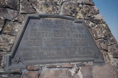 The Battle of Spokane Plains Marker. Click for full size. The Battle of Spokane Plains Marker image. Click for full size.
