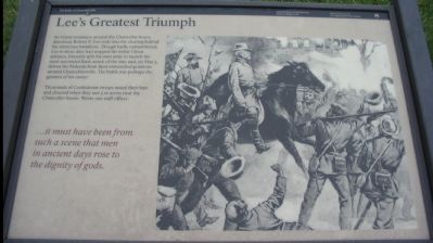 Lee's Greatest Triumph Marker. Click for full size. Lee's Greatest Triumph Marker image. Click for full size.