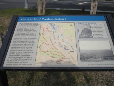 Battle of Fredericksburg Marker. Click for full size. Battle of Fredericksburg Marker image. Click for full size.