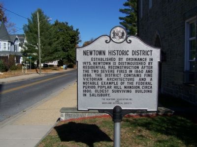 Newtown Historic District Marker image. Click for full size.