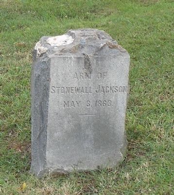 "Stonewall" Jackson's arm image. Click for full size.