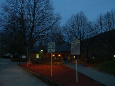 Night View of the Montgomery White Sulphur Springs Marker image. Click for full size.