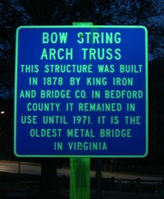 Bow String Arch Truss Marker image. Click for full size.