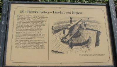 100 - Pounder Battery - Heaviest and Highest Marker image. Click for full size.