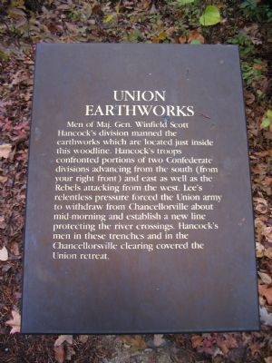 Union Earthworks Marker. Click for full size. Union Earthworks Marker image. Click for full size.