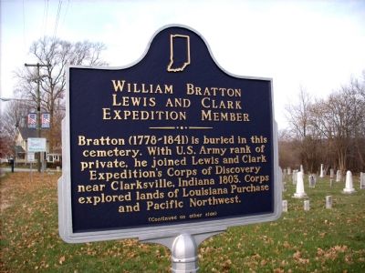 Lewis and Clark Expedition Member - William Bratton Marker image. Click for full size.