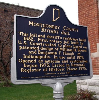 Montgomery County Rotary Jail Marker. Click for full size. Montgomery County Rotary Jail Marker image. Click for full size.