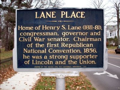 Lane Place Marker. Click for full size. Lane Place Marker image. Click for full size.