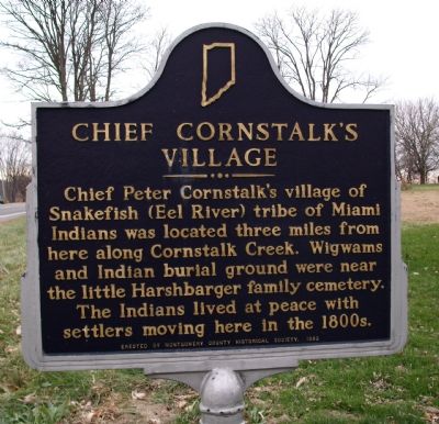 Chief Cornstalk's Village Marker image. Click for full size.