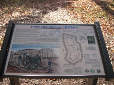 Fort Dickerson Marker image. Click for full size.