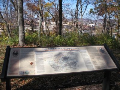 The 1863 Siege of Knoxville Marker. Click for full size. The 1863 Siege of Knoxville Marker image. Click for full size.