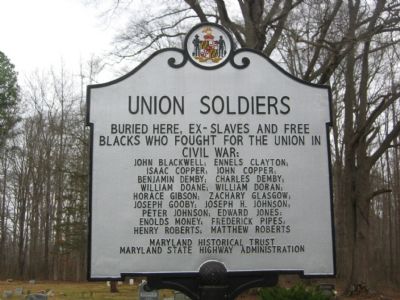 Union Soldiers Marker. Click for full size. Union Soldiers Marker image. Click for full size.