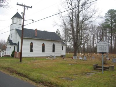Saint Stephens AME Church and Graveyad image. Click for full size.