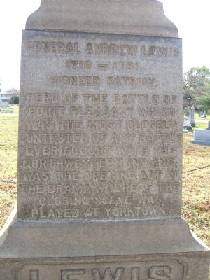 General Andrew Lewis Marker image. Click for full size.